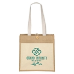 Izzy™- Jute Tote - Screen Print