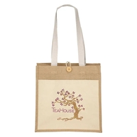 Izzy™- Jute Tote - Sparkle