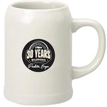 24 oz. Ceramic Dishwasher-Safe Stein Beer Mug w/ Handle