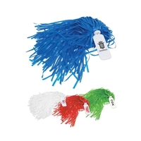 15" plastic pom-poms with customizable plastic handle.... from ASI 98360...