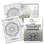 Geometric Designs Stress Relieving Coloring Book