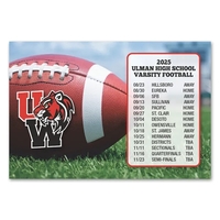 4" x 5 7/8" sports themed schedule magnet with square corners.... from ASI...