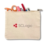 Zippered Cotton Accessory Pouch