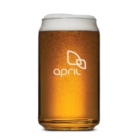 Beer Can Beer Glass - Deep Etch