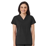 Maevn - Red Panda - Women's V-Neck Two Pocket Top