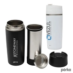 Perka® Macchiato 12 oz. Double Wall Coffee/Tea Press Tumbler