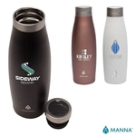 Manna™ 18 oz. Oasis Stainless Steel Water Bottle w/ Marbl...