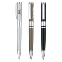 Twist action ballpoint pen with sharp, clean design and sold brass... from...