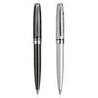 Twist action ballpoint pen with chrome clip and trims and solid... from ASI...