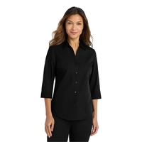 Port Authority Ladies 3/4-Sleeve Carefree Poplin Shirt.... from ASI 84863 SanMar