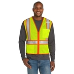 CornerStone ANSI 107 Class 2 Mesh Zippered Two-Tone Vest.