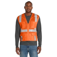 CornerStone ANSI 107 Class 2 Mesh Six-Pocket Zippered Vest.... from ASI 84863...