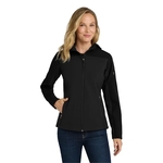 Port Authority Women's Hooded Core Soft Shell Jacket.