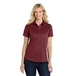 Port Authority Women's Short Sleeve SuperPro React Twill ...