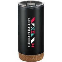 16 oz. vacuum insulated stainless steel tumbler with skid-proof cork...