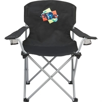 Oversized folding chair with two mesh cup holders, carry bag and... from ASI...