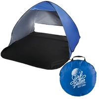 Pop-up beach tent with 60" x 51" x 43" measurements when... from ASI 66887...