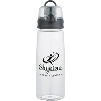 25 oz. single-wall Tritan™ sports bottle with press-button, flip-open lid...