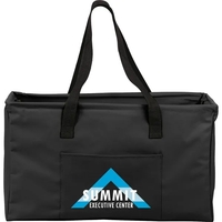 9.5" x 12" x 20.5" poly-canvas tote bag with 11" handle... from ASI 66887...