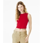 Womens Micro Rib Muscle Crop
