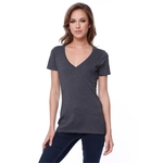Womens CVC V-Neck Tee