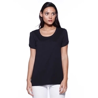 Womens CVC Twist Sleeve Top