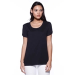 Womens CVC Twist Sleeve Top