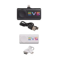 Power bank with a 5,000mAh battery capacity, Lightning and Type-C plugs,......