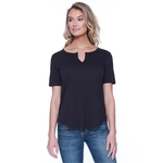 Womens Slit V-Neck