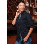 Ladies Peached Poplin Shirt