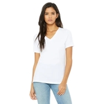 Womens Relaxed Jersey V-Neck