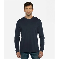 Unisex long sleeve crewneck top made from cotton-poly blend with set-in......