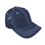Washed Denim Trucker Cap