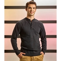 Vintage Brushed Henley... from ASI 89380 Staton Corporate and Casual