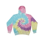 Tie Dye Pullover Fleece Hood