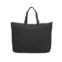 Cotton canvas tote bag with zipper top and interior zippered pocket.... from...