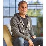 Triblend Full Zip Fleece Hood