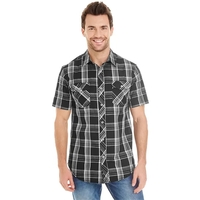 Mens Short Sleeve Plaid