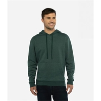 Unisex pullover hoody sweatshirt with matching drawstrings and a front...
