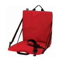 Folding Stadium Seat. 600 denier polyester, back panel with zippered...