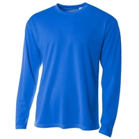 Textured Mesh Long Sleeve Tee