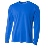 Textured Mesh Long Sleeve Tee