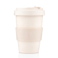 16 ounce bamboo fiber tumbler in assorted colors with sipping lid... from ASI...