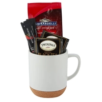 Gift set with a 14 ounce mug with cork base, coffee,... from ASI 57800 Gordon...