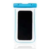 Waterproof PVC cellphone storage pouch with swivel lock closure and glow......
