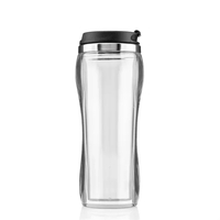 12 ounce double wall insulated plastic tumbler with lid and iridescent......