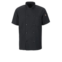 Red Kap Men's Short Sleeve Chef Coat With Oilblok and Mimix... from ASI 86018...