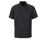 Red Kap Culinary - Men's Short Sleeve 29.5" Chef Coat wit...