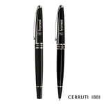 Cerruti 1881® Silver Clip Ballpoint Pen & Rollerball Pen Set