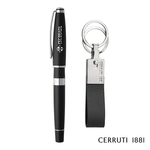 Cerruti 1881® Bicolore Rollerball Pen & Zoon Key Ring Set